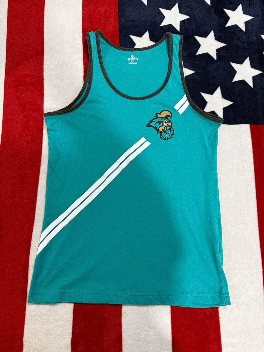Coastal Carolina Chanticleers Vtg Track & Field Jersey Women's Small Teal Used